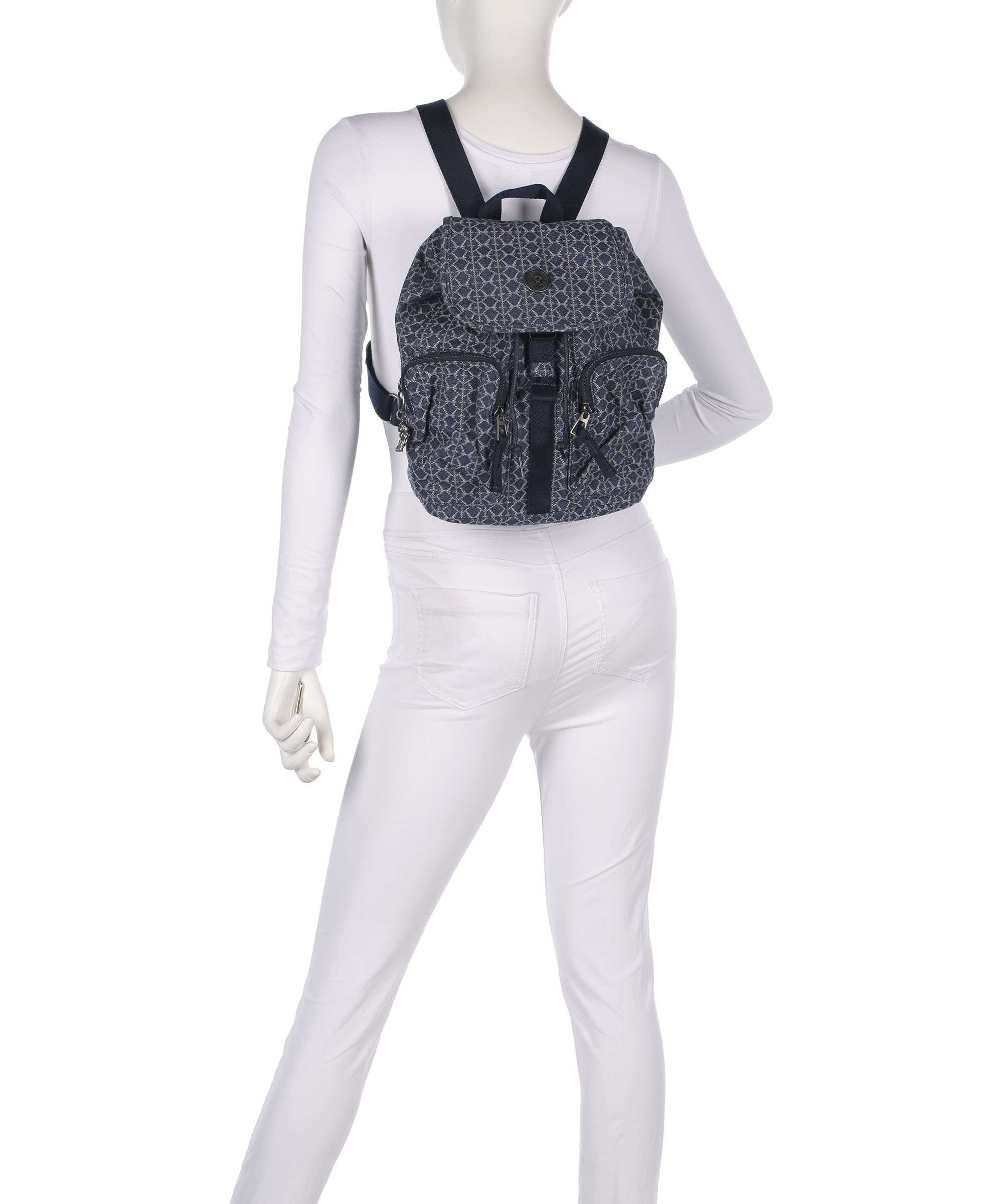 Kipling Denim Love Anto S Backpack signature denim