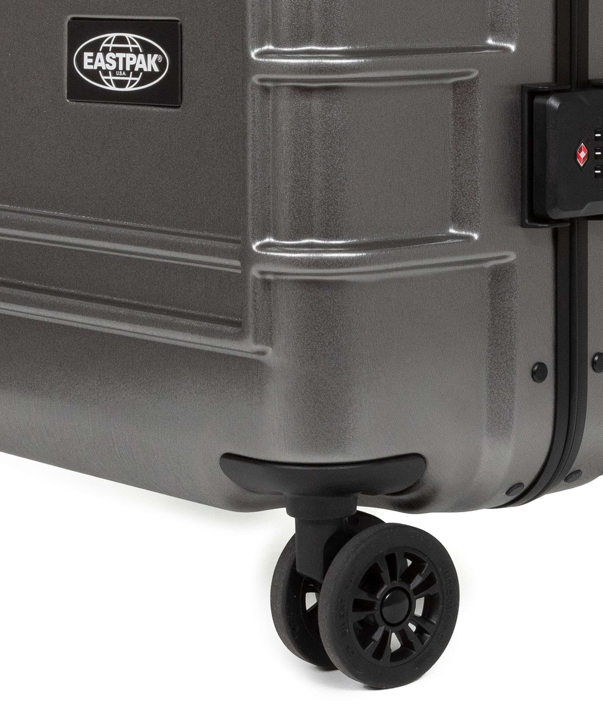 Eastpak Resist'R Case Spinner (4 wheels) brushed metal