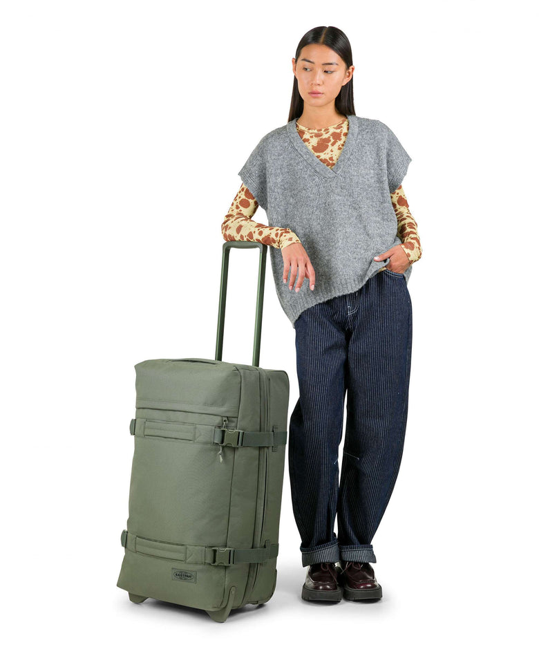 Eastpak Transit'R M Travel bag with wheels khaki
