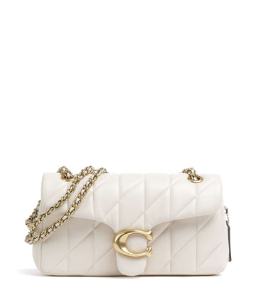 Coach Tabby Quilted 26 Sac porté épaule chalk