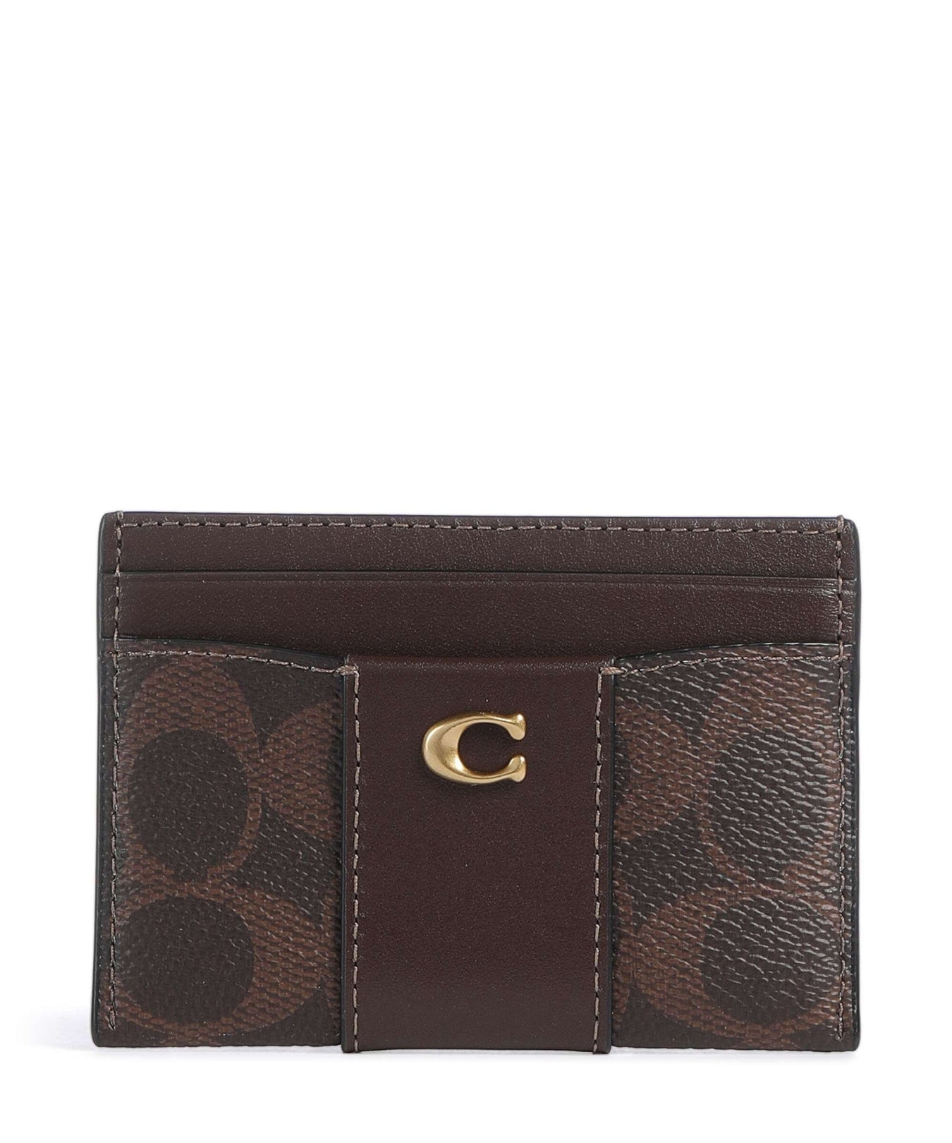 Coach Essential Signature Credit card holder maple