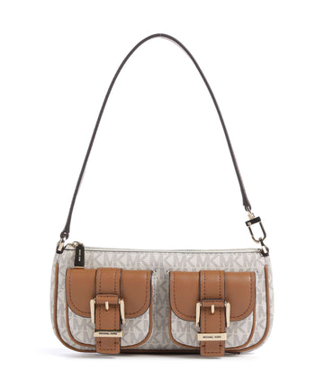 Michael Kors Zoe Sac porté épaule vanilla/acorn