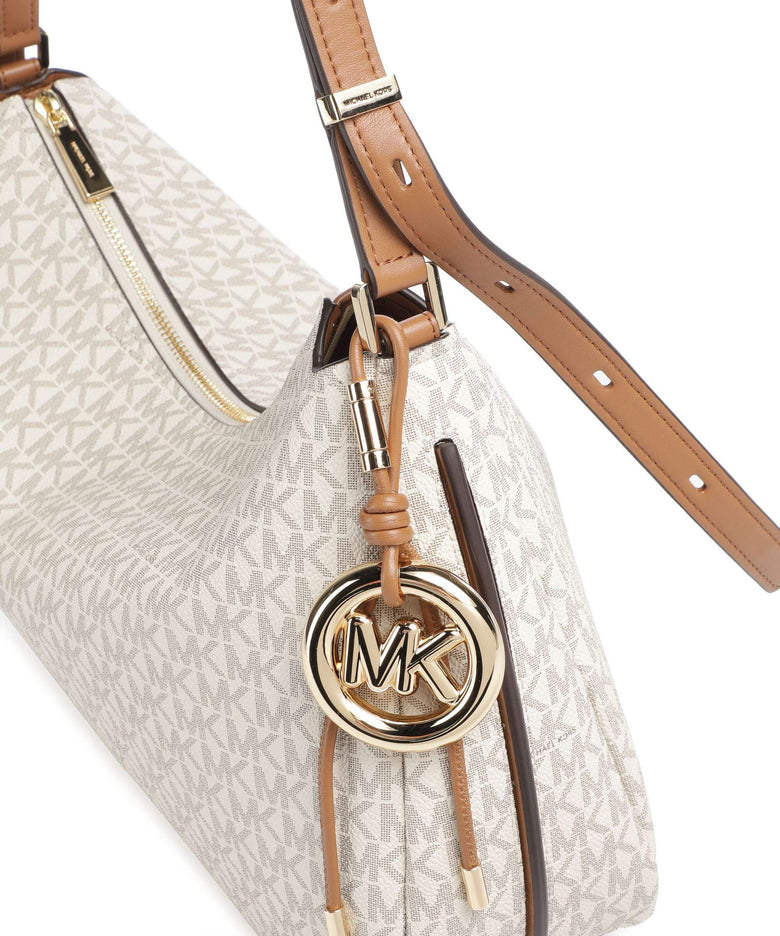 Michael Kors Nolita Medium Hobo bag vanilla/acorn