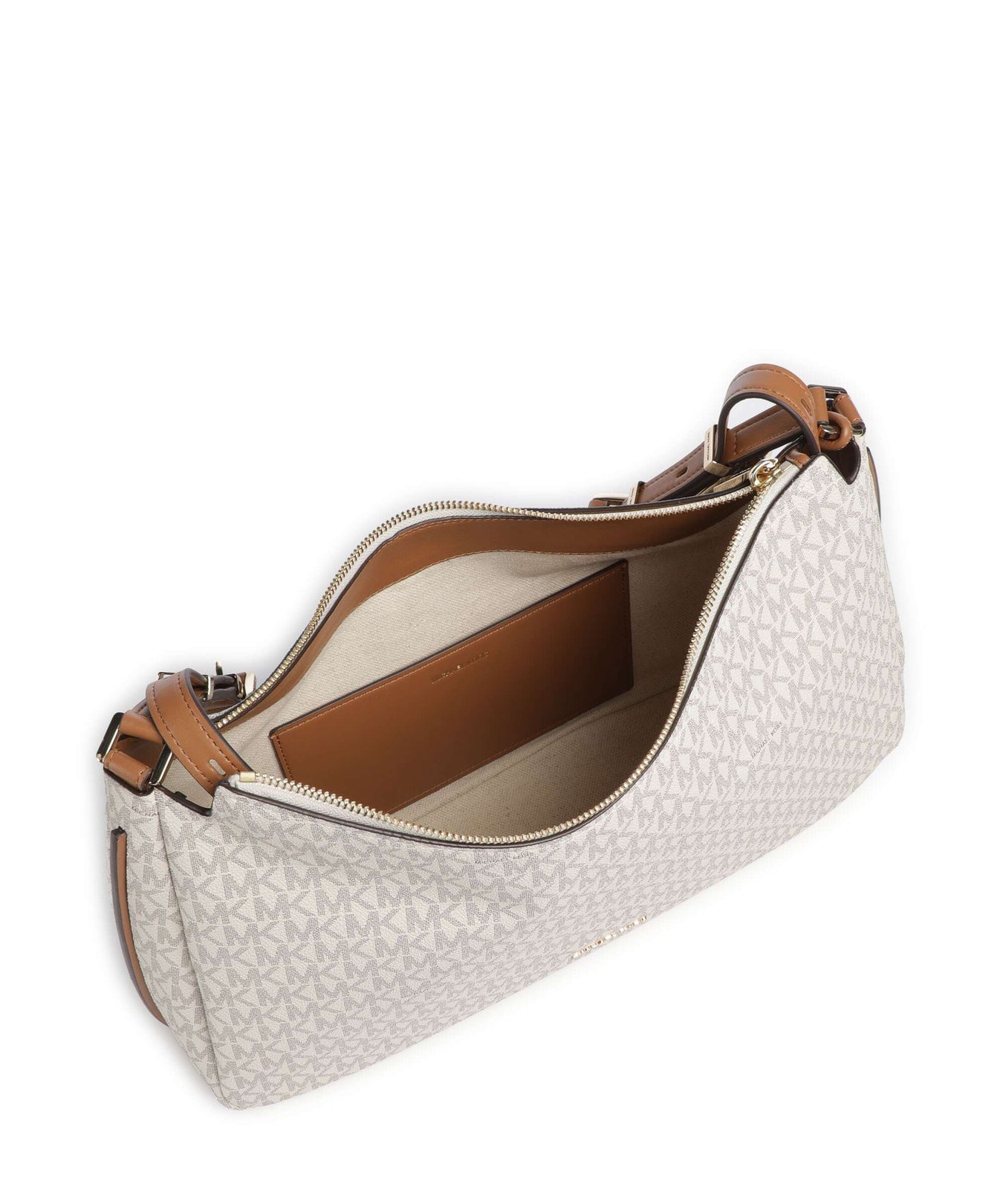 Michael Kors Nolita Medium Hobo bag vanilla/acorn