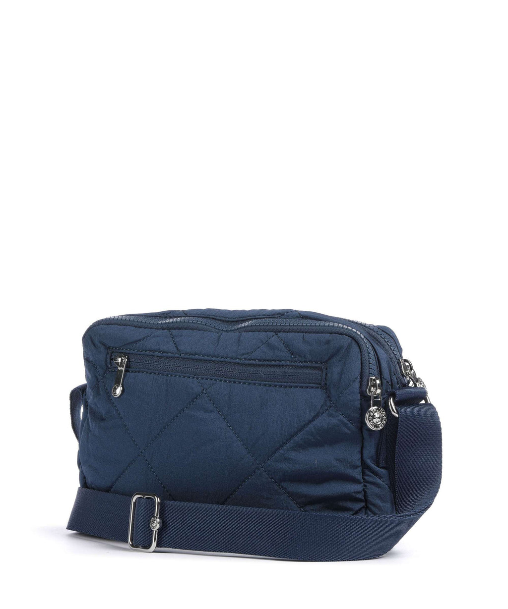 Kipling Crinkled Quilt Abanu M Zip Crossbody bag airy blue