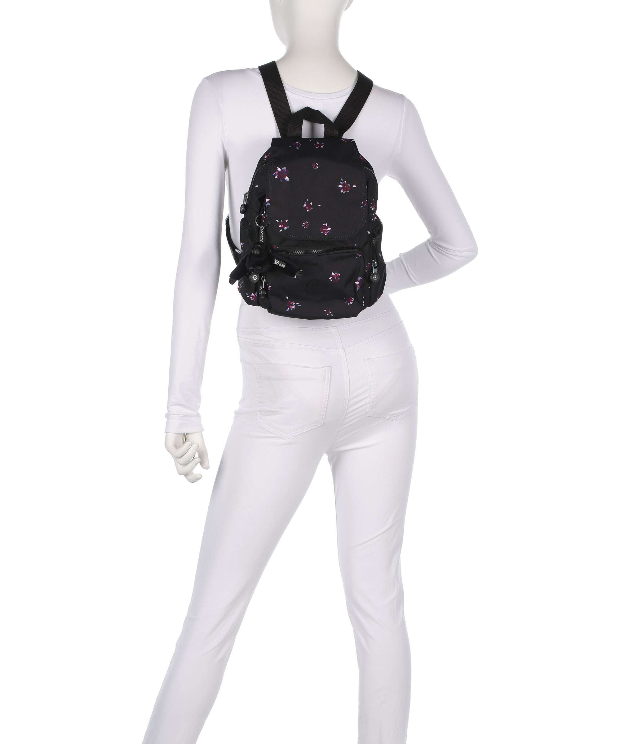 Kipling Basic City Zip Mini Backpack night flower