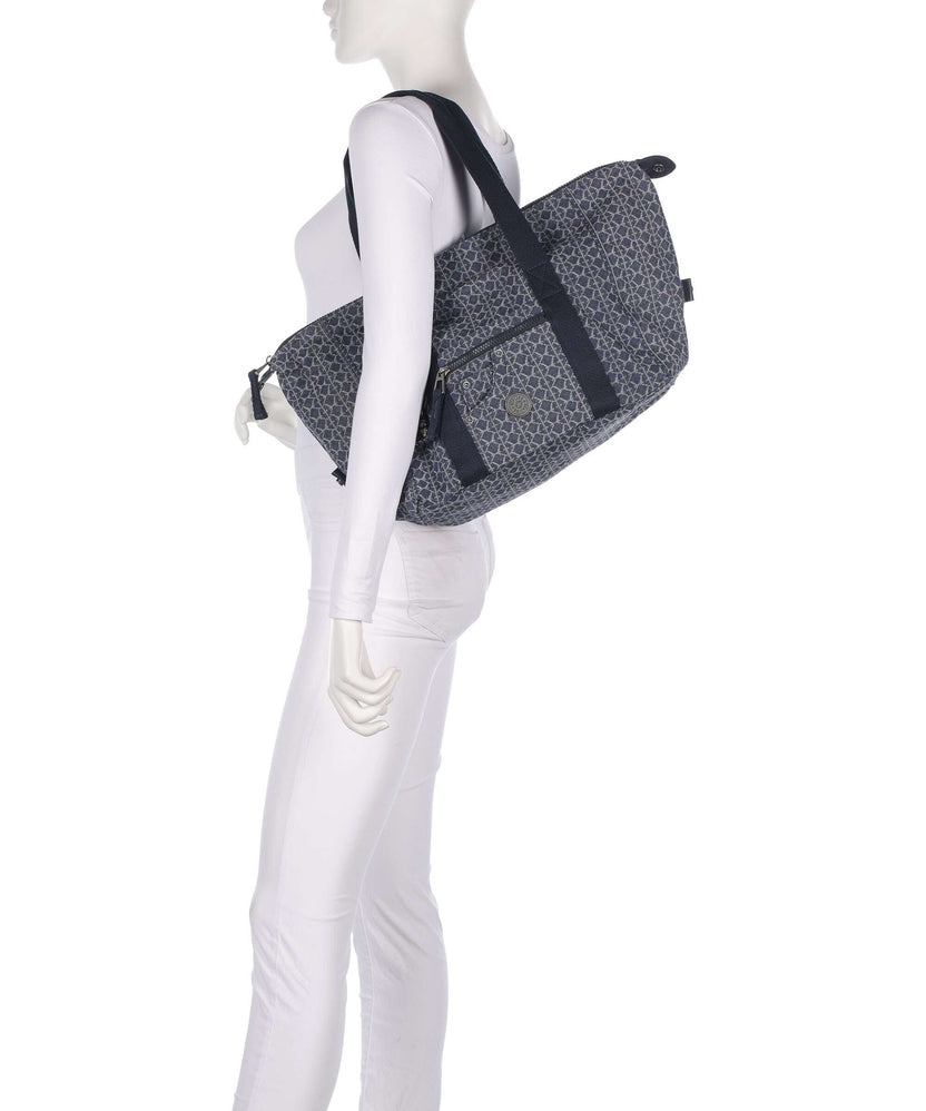 Kipling Denim Love Casual Art Tote bag signature denim