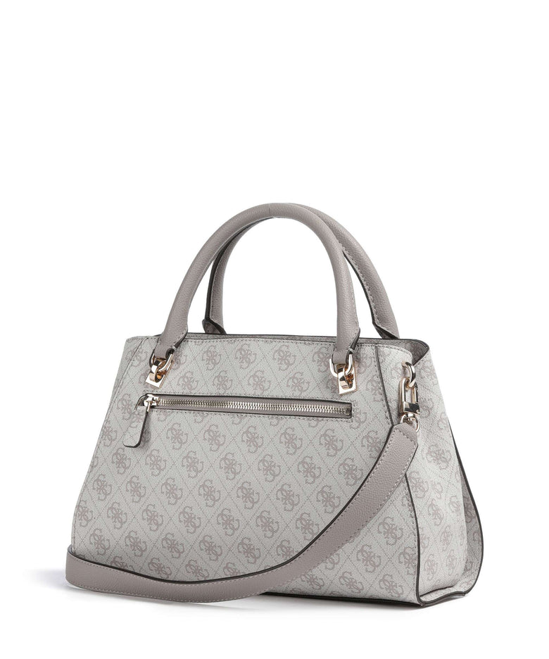 Guess Noelle 4G Logo Handbag dark oak