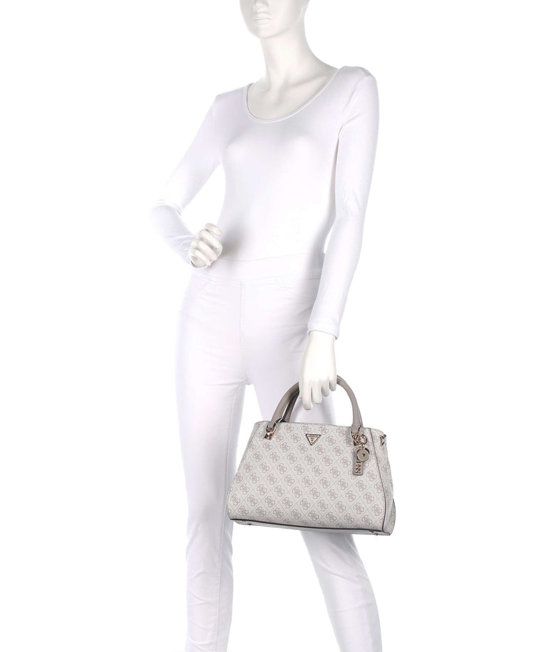 Guess Noelle 4G Logo Handbag dark oak