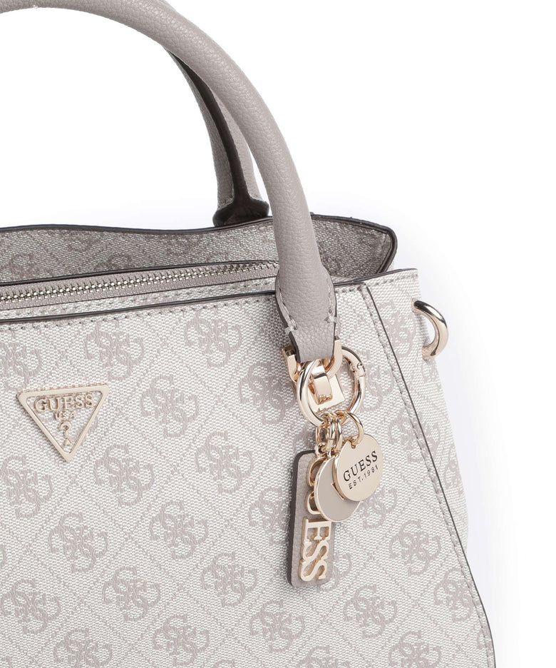 Guess Noelle 4G Logo Handbag dark oak