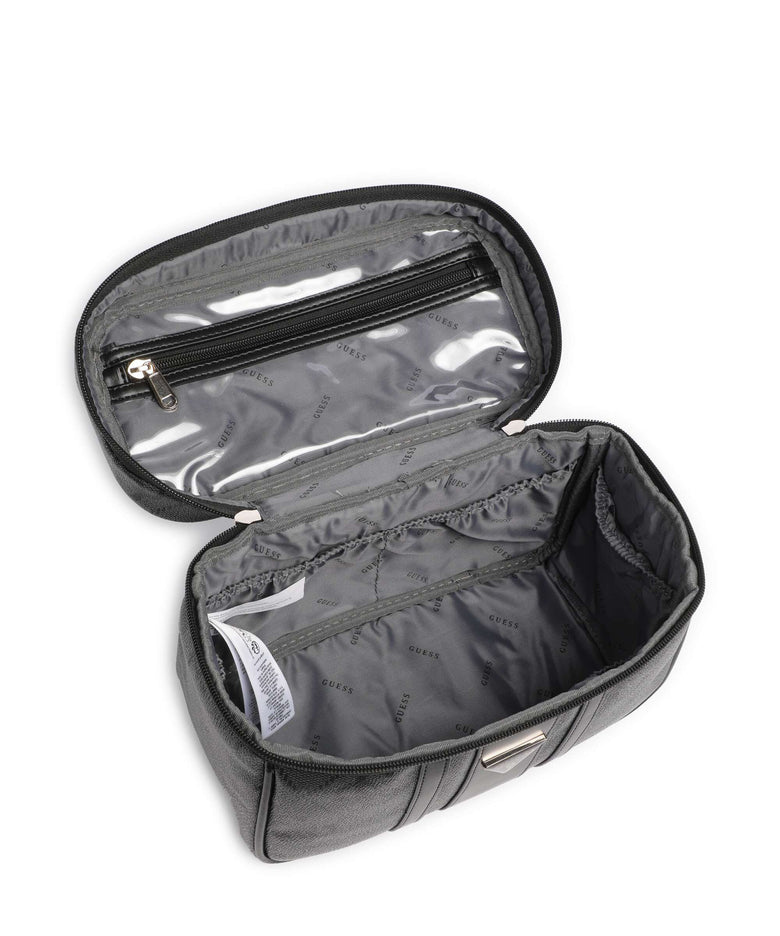 Guess Erenia Toiletry bag coal logo