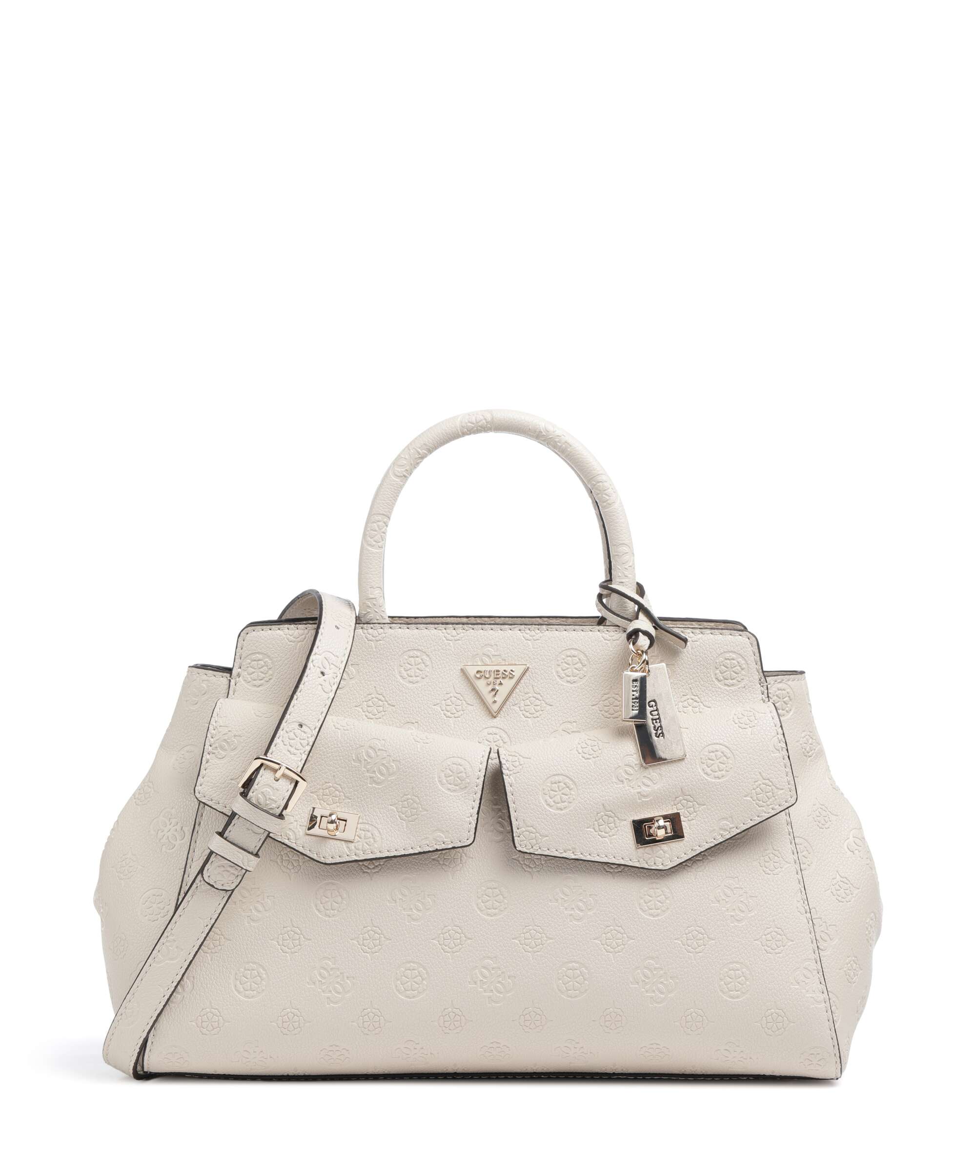 Guess Blake Large Handbag bone logo
