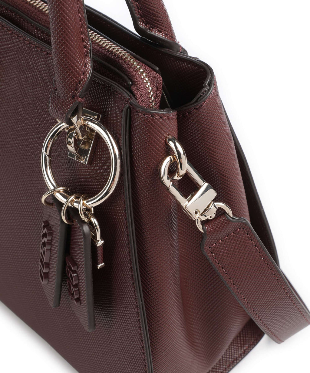 Guess Noelle II Luxury Handbag burgundy