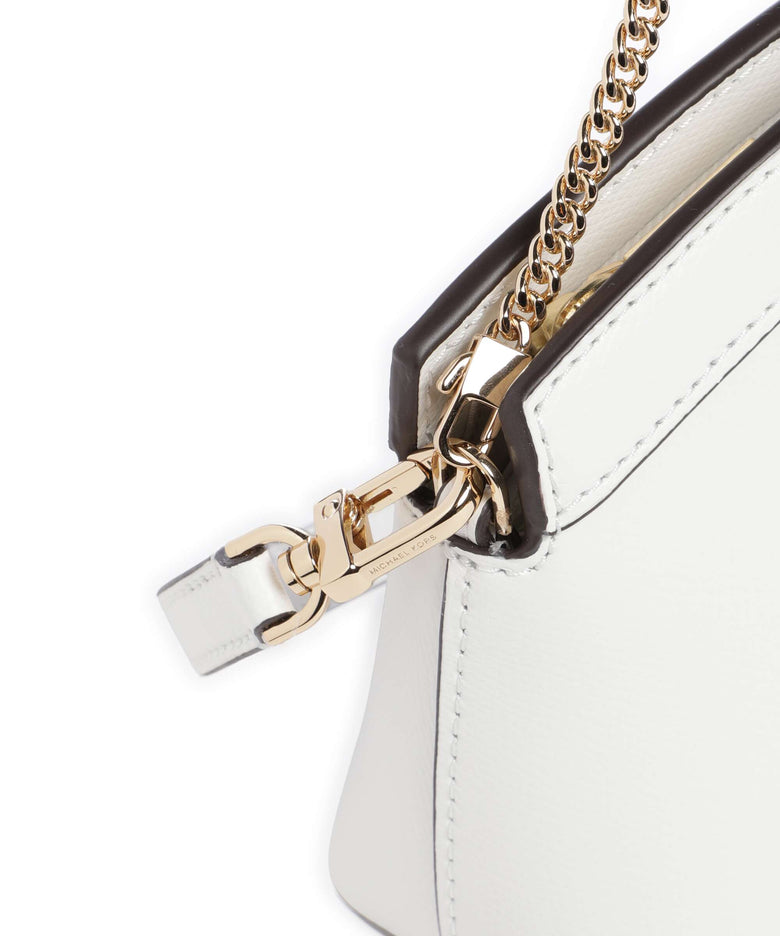 Michael Kors Athena Dome Chain Small Shoulder bag optic white