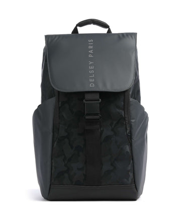 Delsey Paris Securflap Sac à dos schwarz tarnung