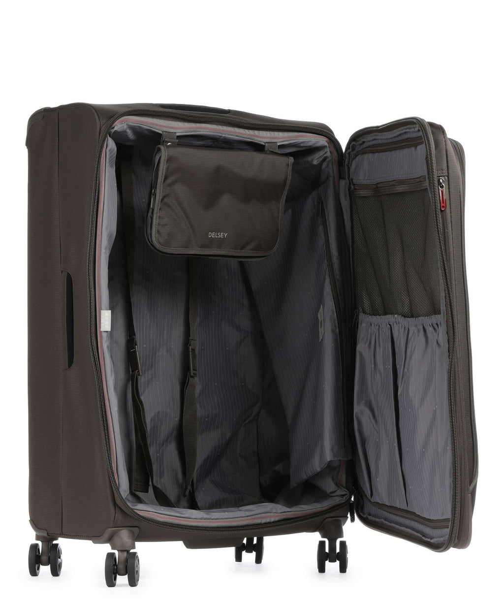 Delsey Paris Helium Dlx Spinner (4 wheels) mokka