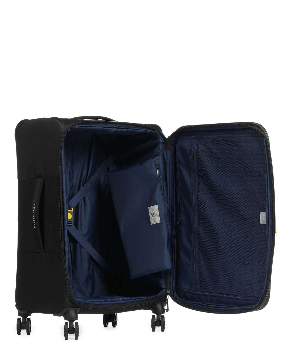 Delsey Paris Brochant 3 Spinner (4 wheels) deep black