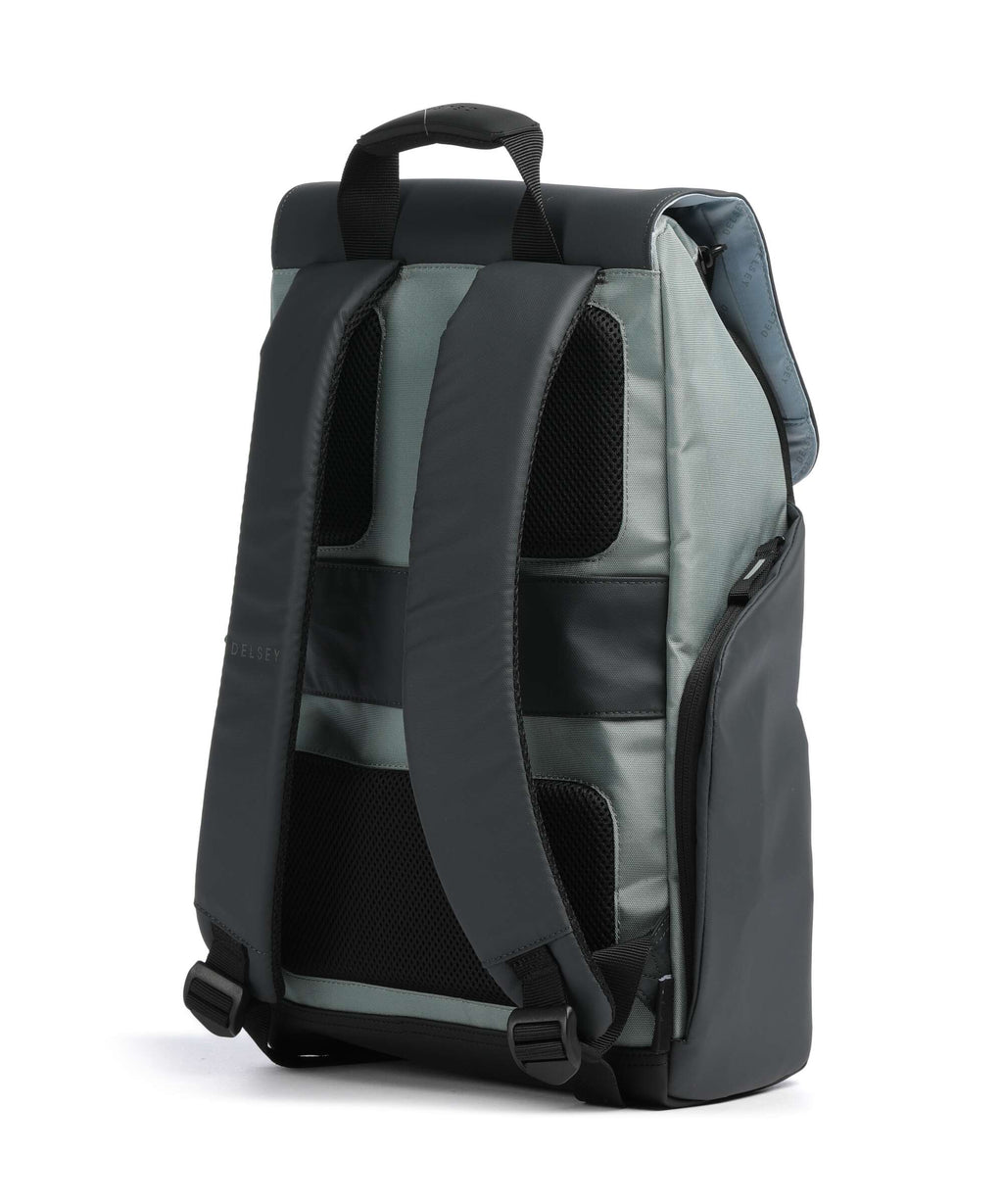 Delsey Paris Securflap Laptop backpack sage green