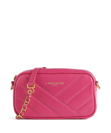 Lancaster Soft Matelassé Sac bandoulière fuxia