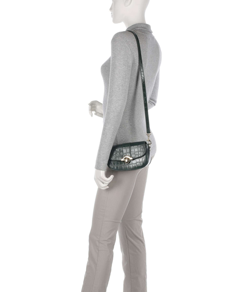 Lancaster Exotic Croco CN Crossbody bag vertforêt