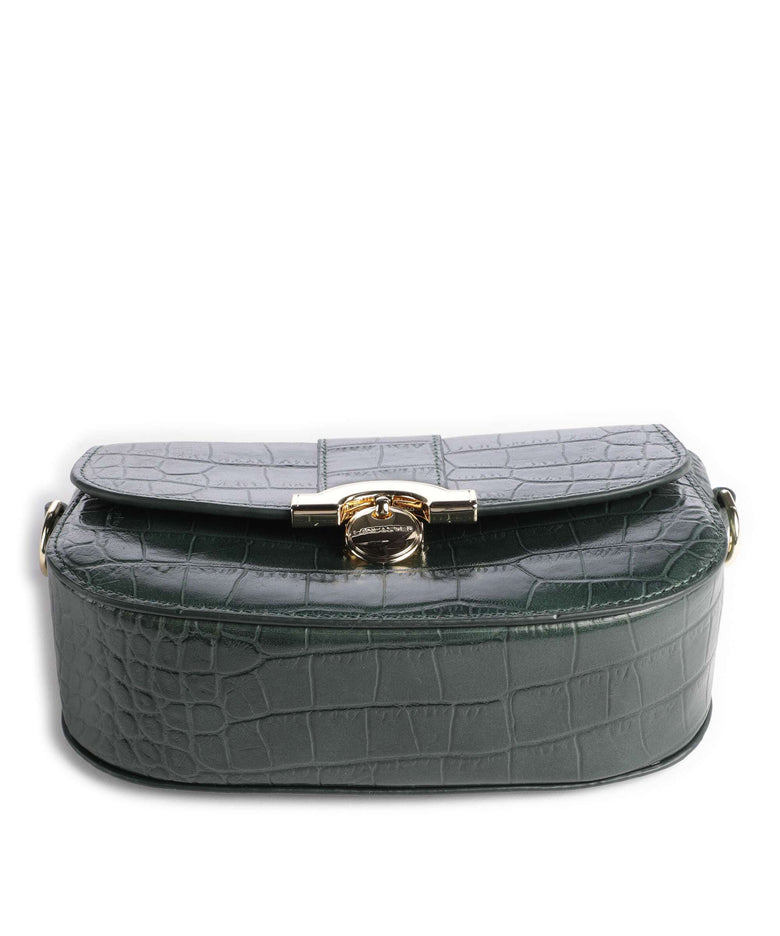 Lancaster Exotic Croco CN Crossbody bag vertforêt