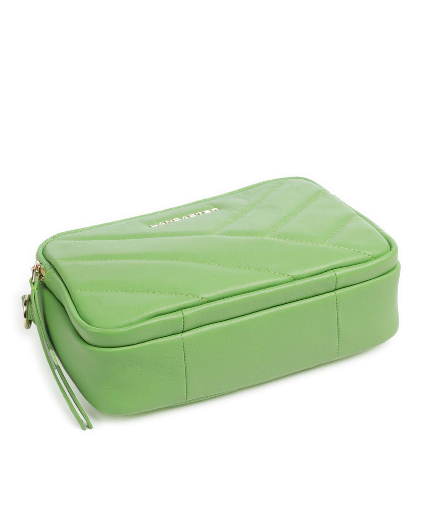 Lancaster Soft Matelassé Crossbody bag vertmouss