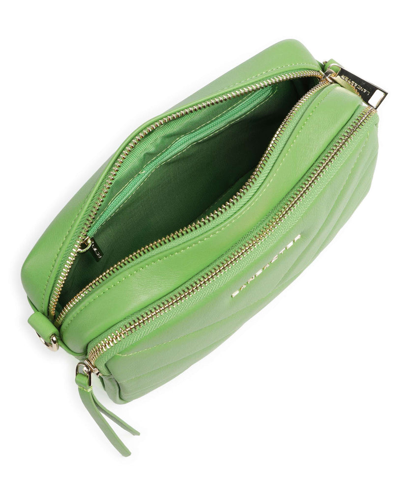 Lancaster Soft Matelassé Crossbody bag vertmouss