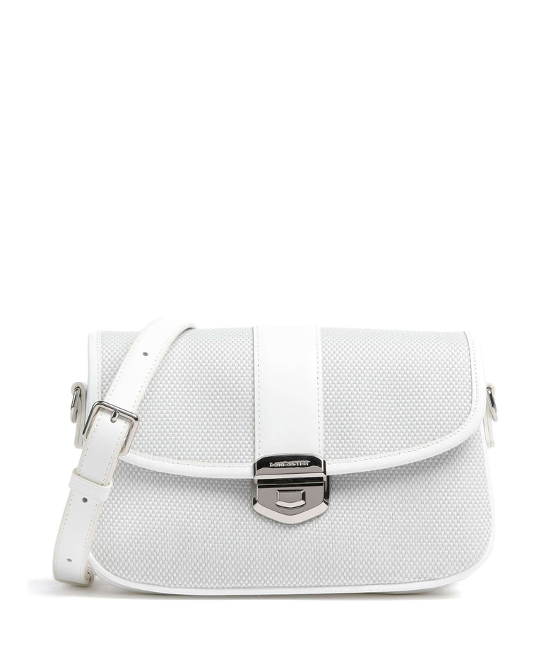 Lancaster Canvas Fia Crossbody bag blanc