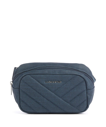 Lancaster Canvas Matelassé Sac banane bleufonc