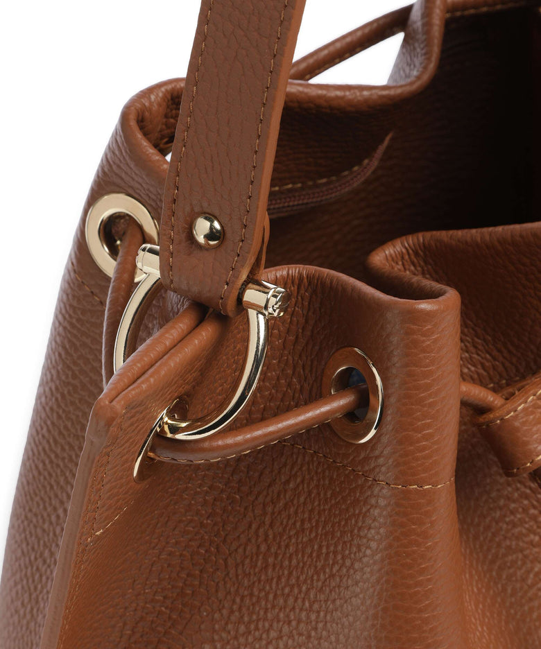 Lancaster Foulonne Alba Double Bucket bag camel/orange