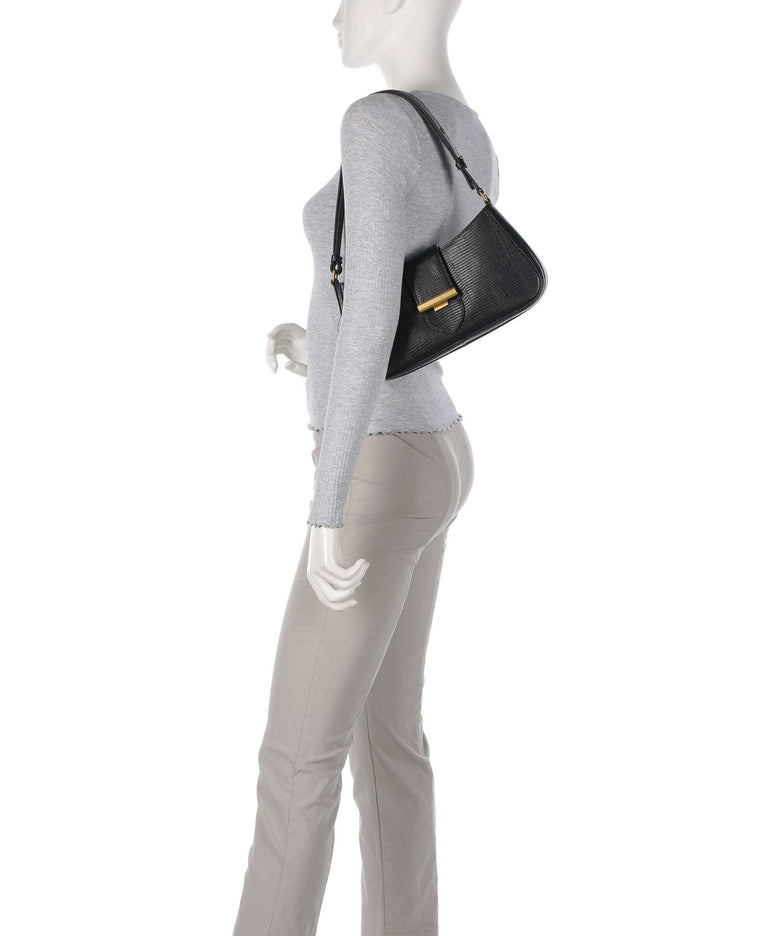 Lancaster Exotic Ily Shoulder bag noir/lézard