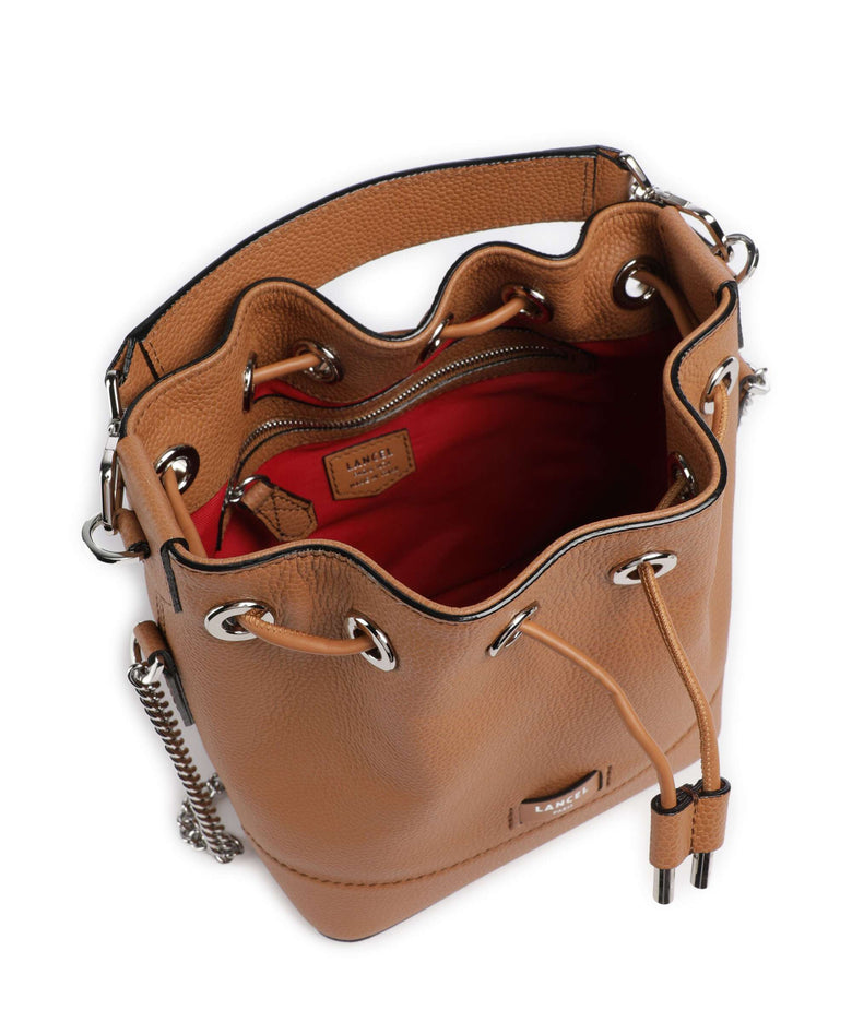 Lancel Ninon S Bucket bag camel