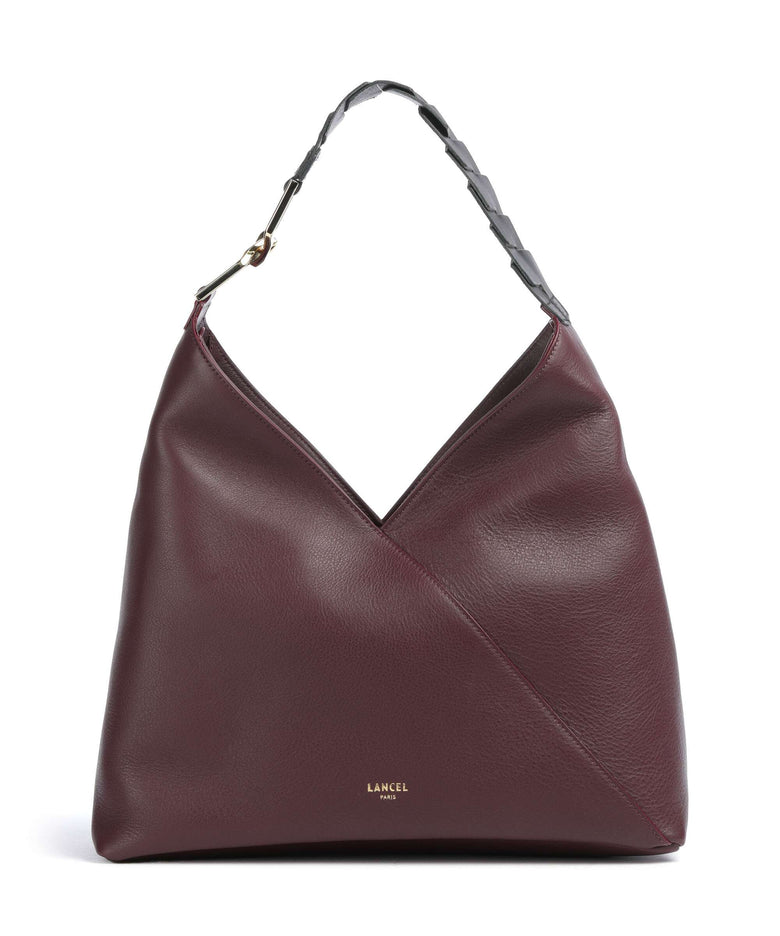 Lancel Pagode L Hobo bag cassis/black