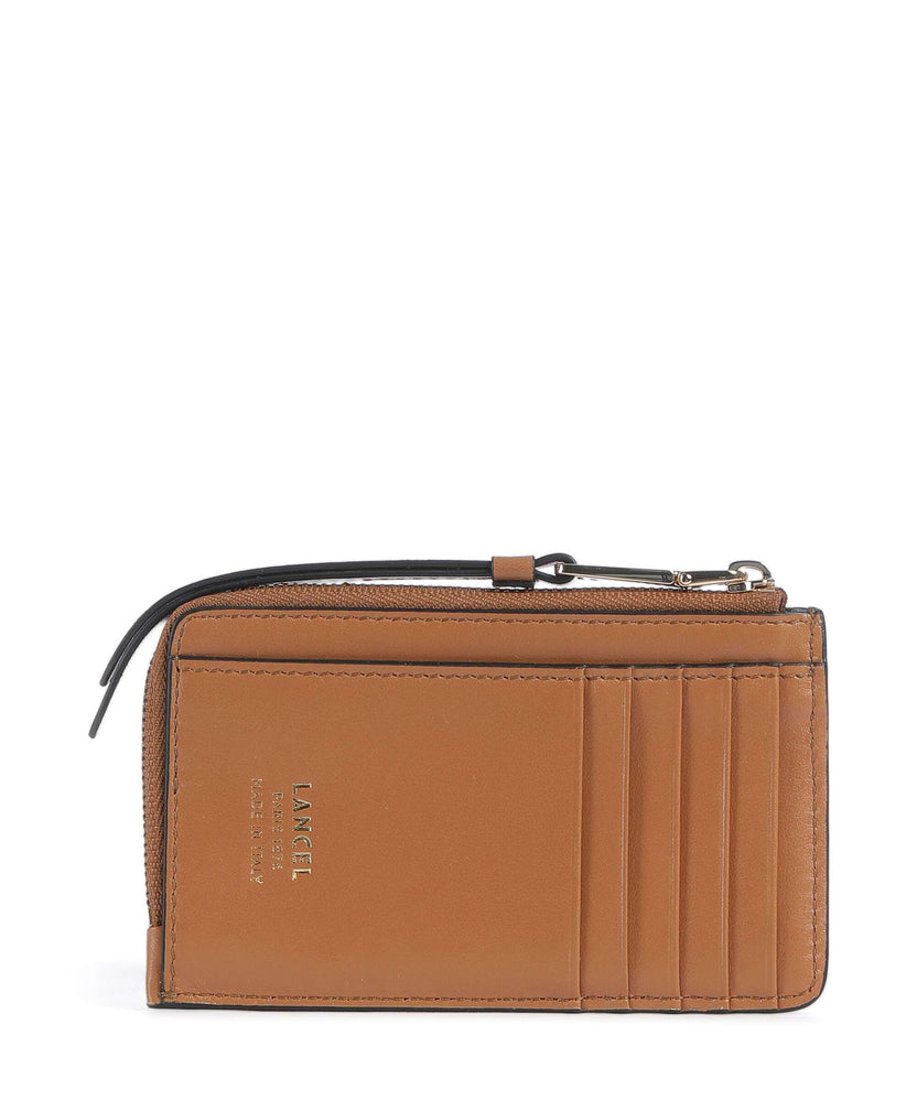Lancel Origami Credit card holder camel