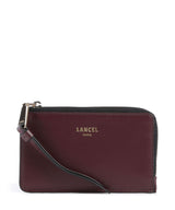Lancel Origami Étui à cartes crédit cassis