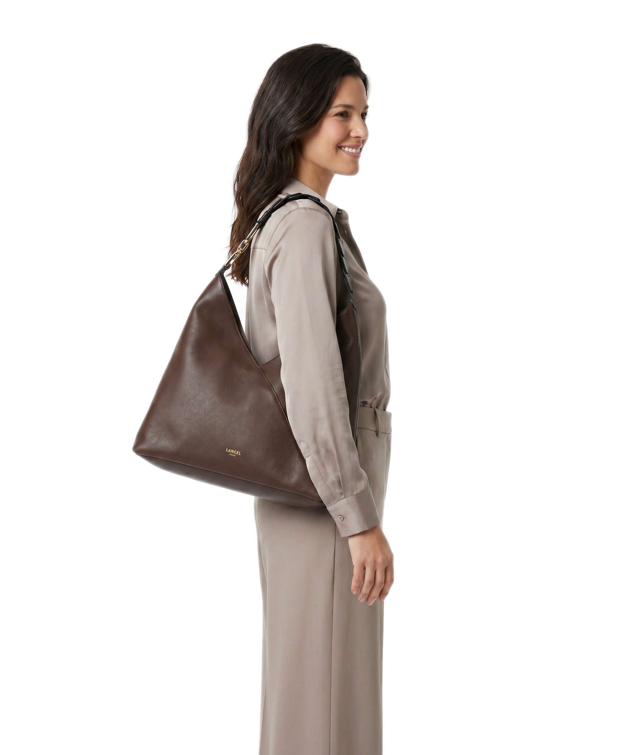Lancel Pagode L Hobo bag coconut