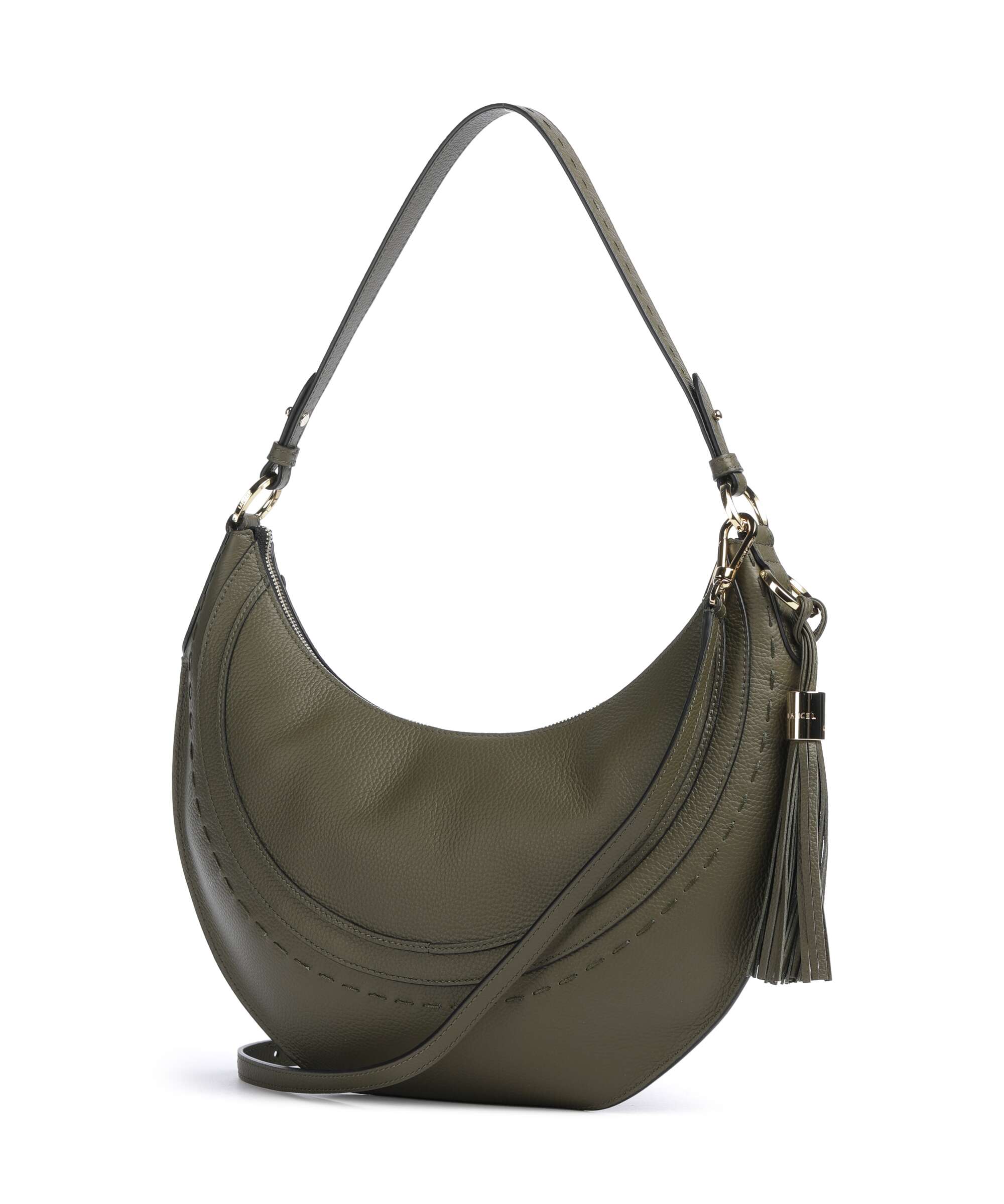 Lancel Hobohème M Hobo bag dark khaki