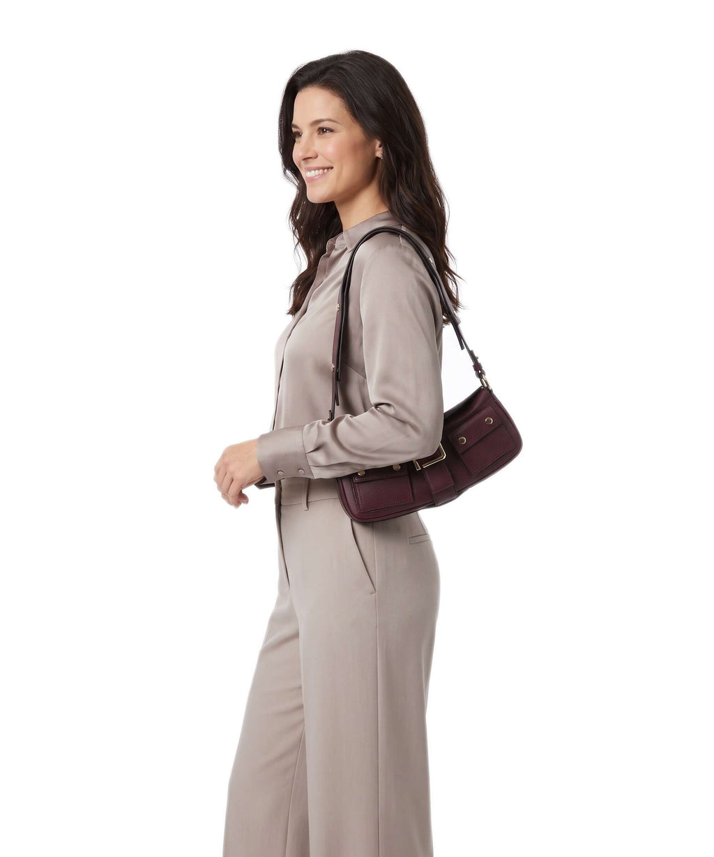 Lancel Multipocket Shoulder bag cassis