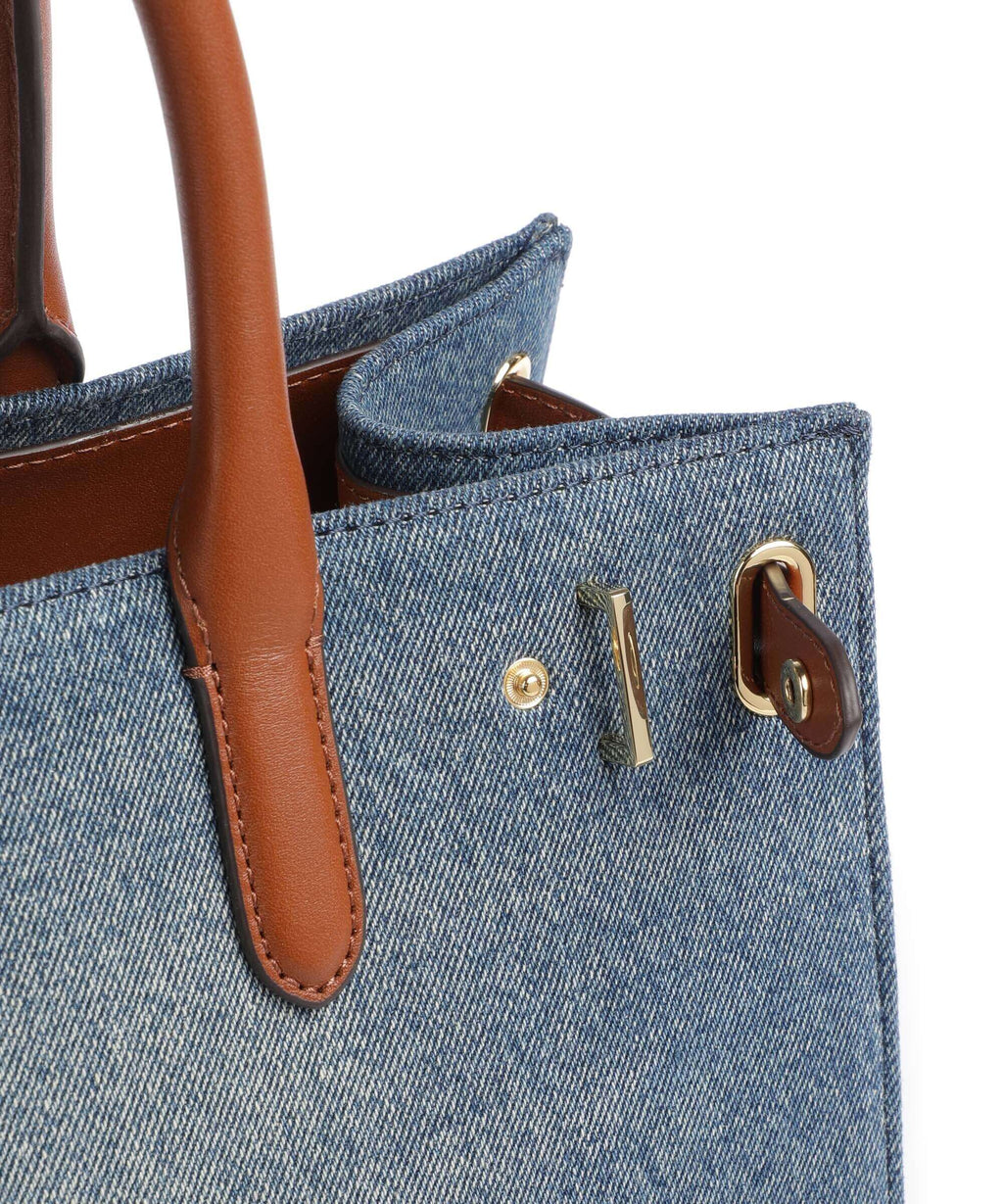 Lauren Ralph Lauren Devyn Medium Handbag sunset indigo wash/lauren tan