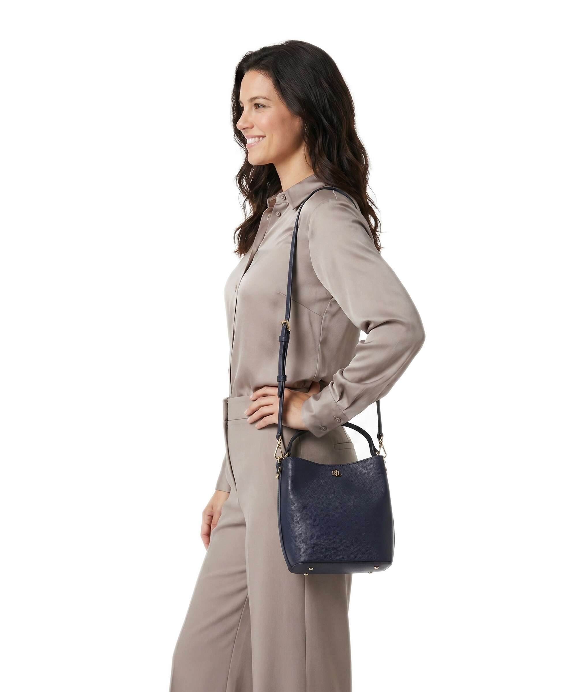 Lauren Ralph Lauren Reese Small Bucket bag refined navy