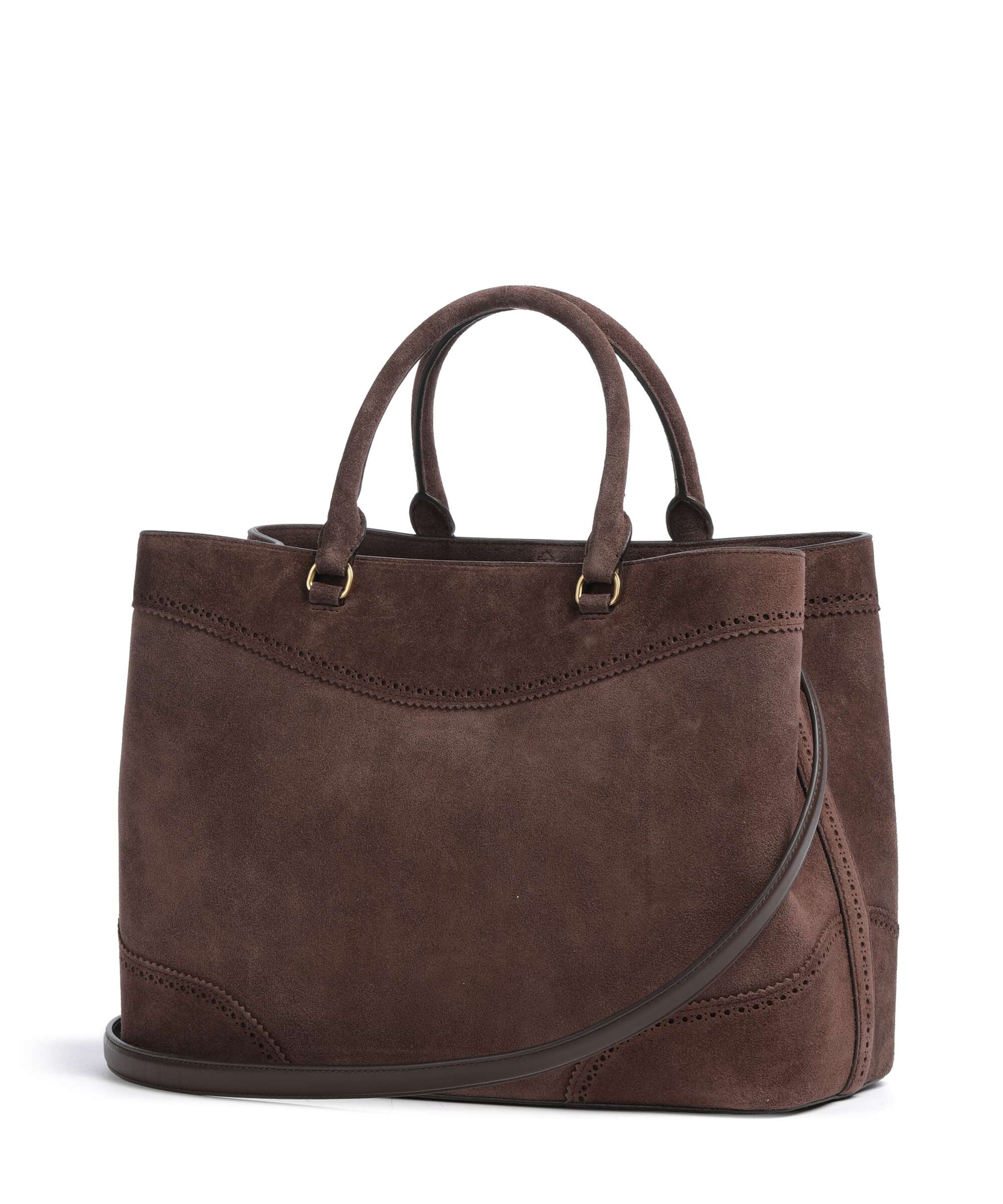 Lauren Ralph Lauren Marcy 36 Handbag chestnut brown