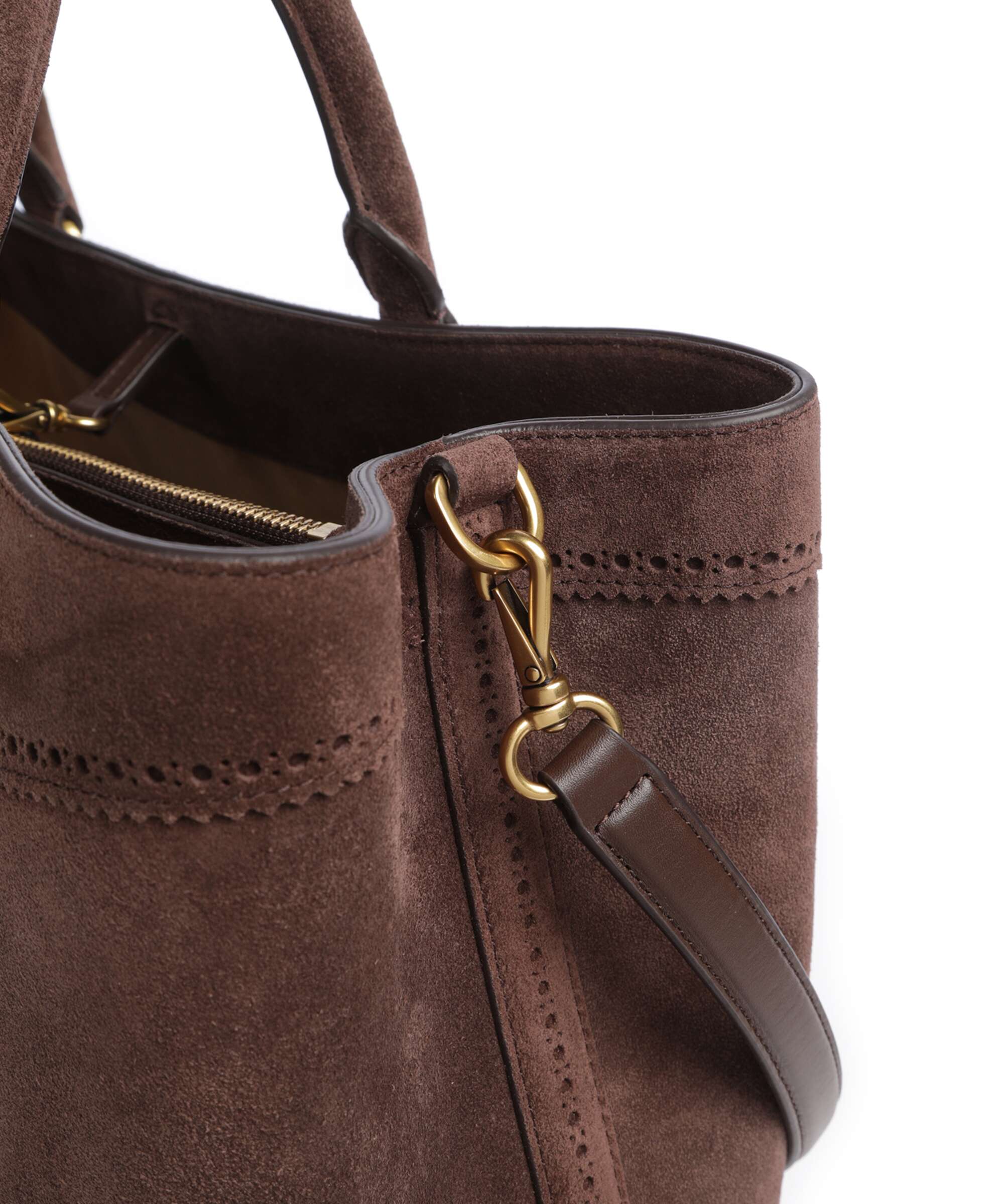 Lauren Ralph Lauren Marcy 36 Handbag chestnut brown