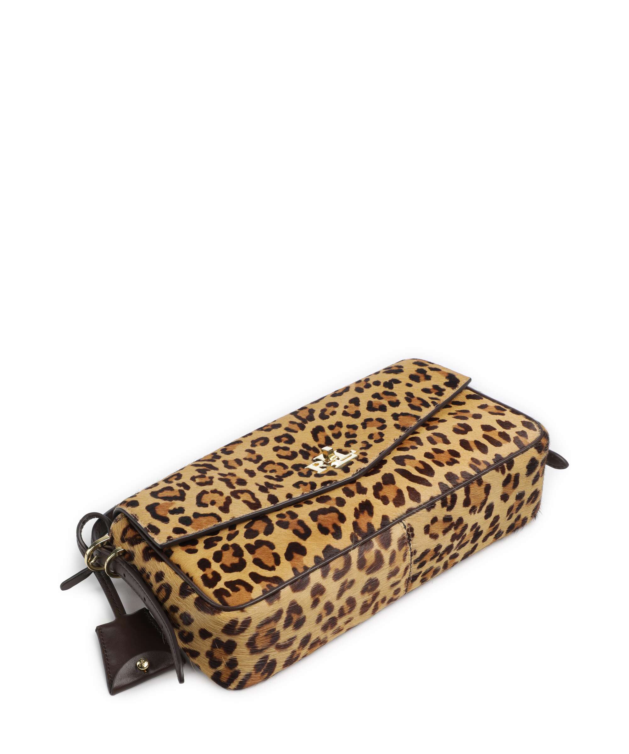 Lauren Ralph Lauren Farrah Medium Shoulder bag modern leopard/chestnut brown