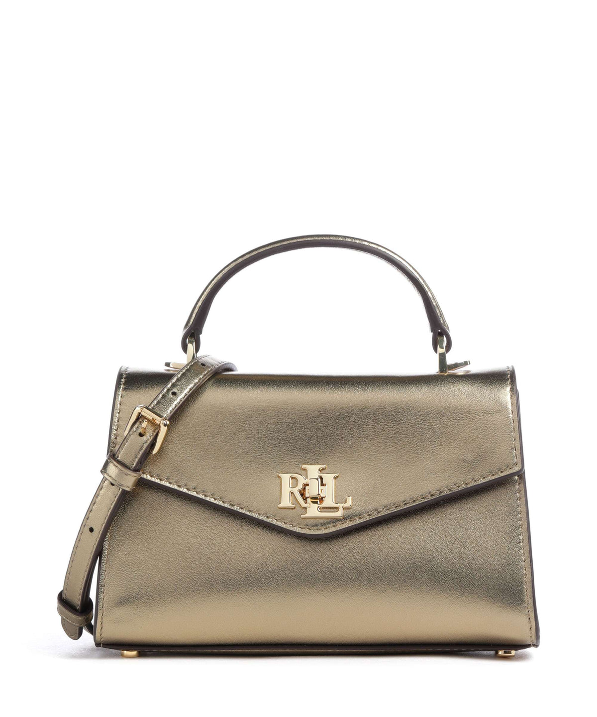 Lauren Ralph Lauren Farrah Small Handbag antique gold