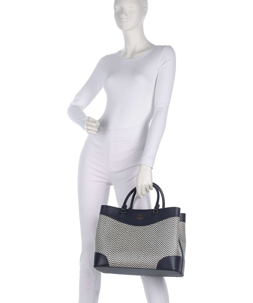 Lauren Ralph Lauren Marcy 36 Handbag refined navy/soft white