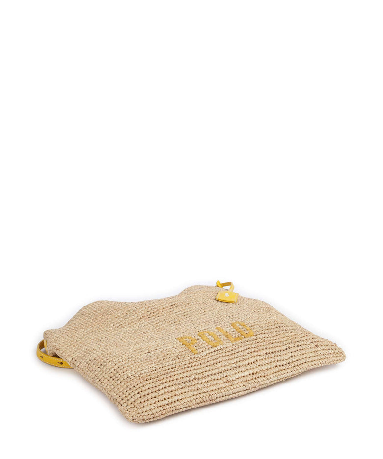 Polo Ralph Lauren Play Large Hobo bag natural/canary yellow