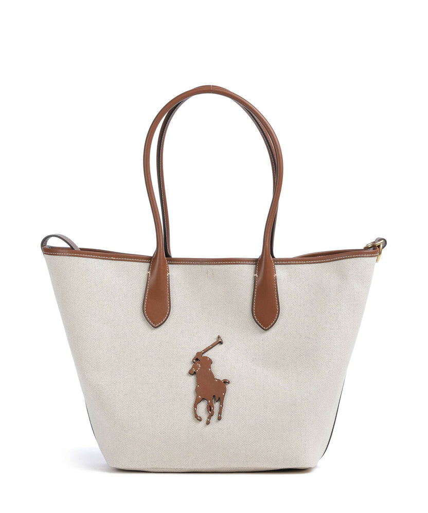 Polo Ralph Lauren Bellport Medium Tote bag natural/cuoio
