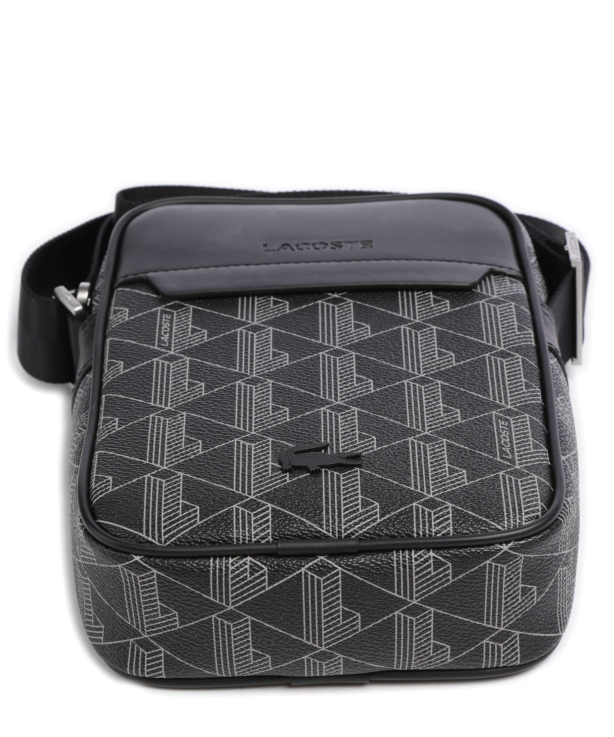 Lacoste The Blend Crossbody bag monogram noir/gris