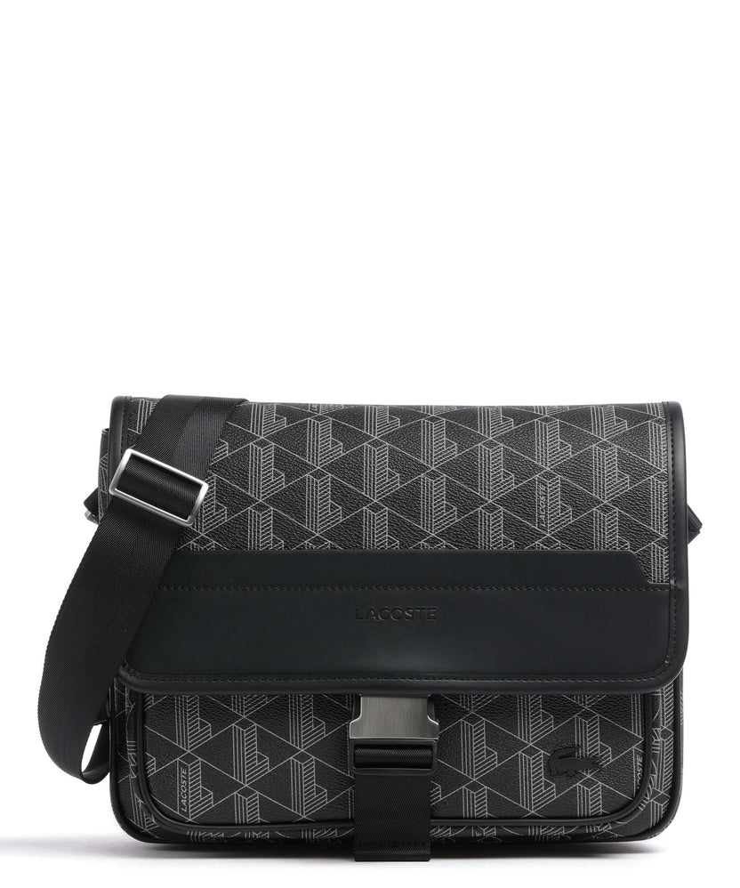 Lacoste The Blend Messenger bag monogram noir/gris