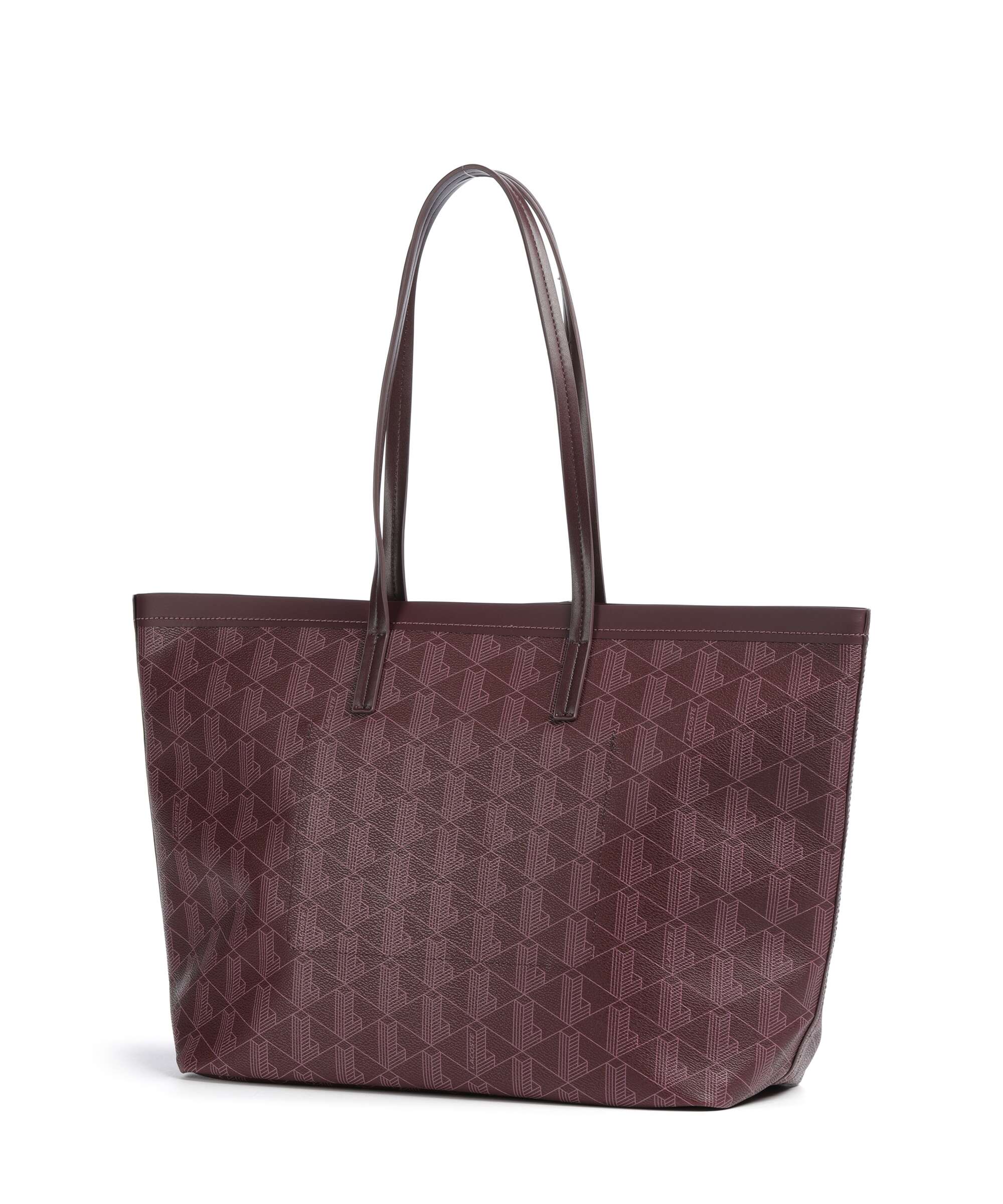 Lacoste Zely Tote bag mono winetasting damson